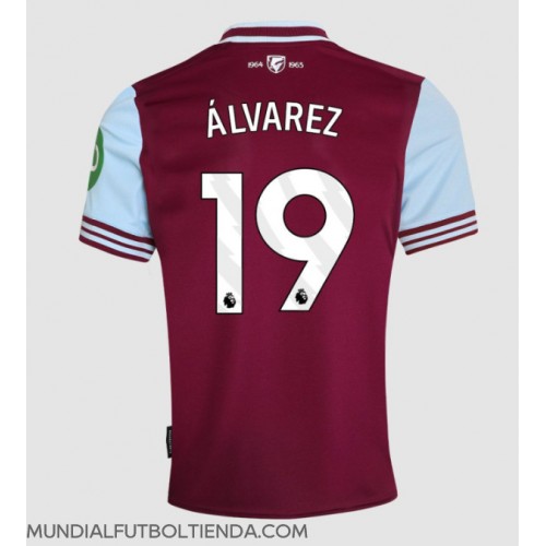 Camiseta West Ham United Edson Alvarez #19 Primera Equipación Replica 2024-25 mangas cortas